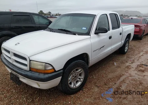 2001 Dodge Dakota Slt/Sport из США, поврежденный, VIN 1B7GL2AX81S158699